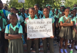 Haitian students celebrated God’s creation